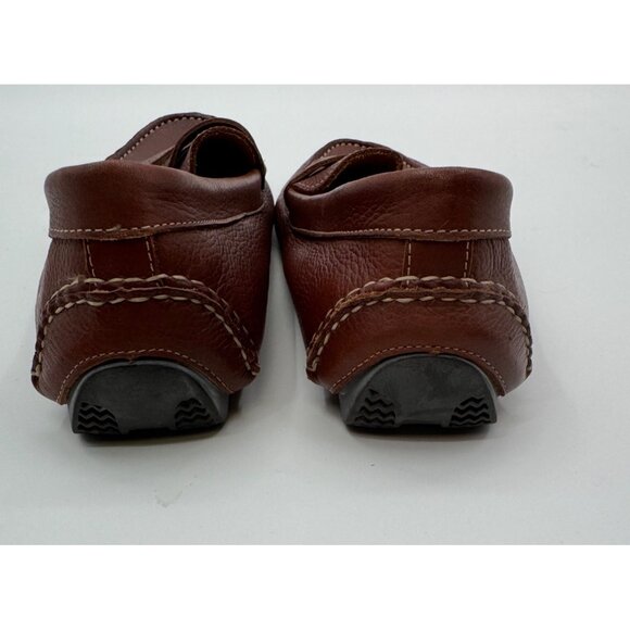 Johnston & Murphy Mens Driving Moccasin Leather Loafers With Rubber Soles Sz10 - Picture 9 of 10
